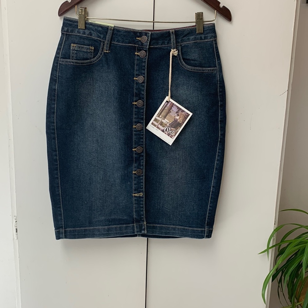 Cello Jean Skirt